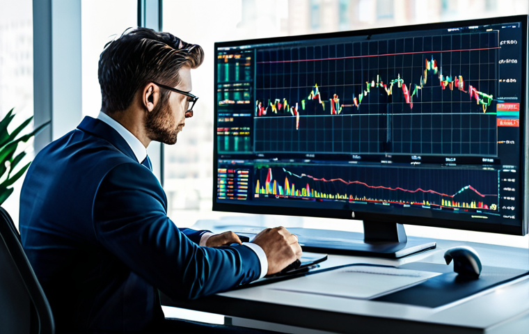 Data-Driven Investment Strategy**

A professional financial analyst, fully clothed in a modern business suit, working at a brightly lit desk in a high-tech office filled with glowing computer screens displaying stock charts and financial data. The scene emphasizes a data-driven approach with AI assistance highlighting potential investment opportunities. A hologram of a stylized bull market is subtly visible. Safe for work, appropriate content, professional environment, perfect anatomy, correct proportions, natural pose, high quality.

**