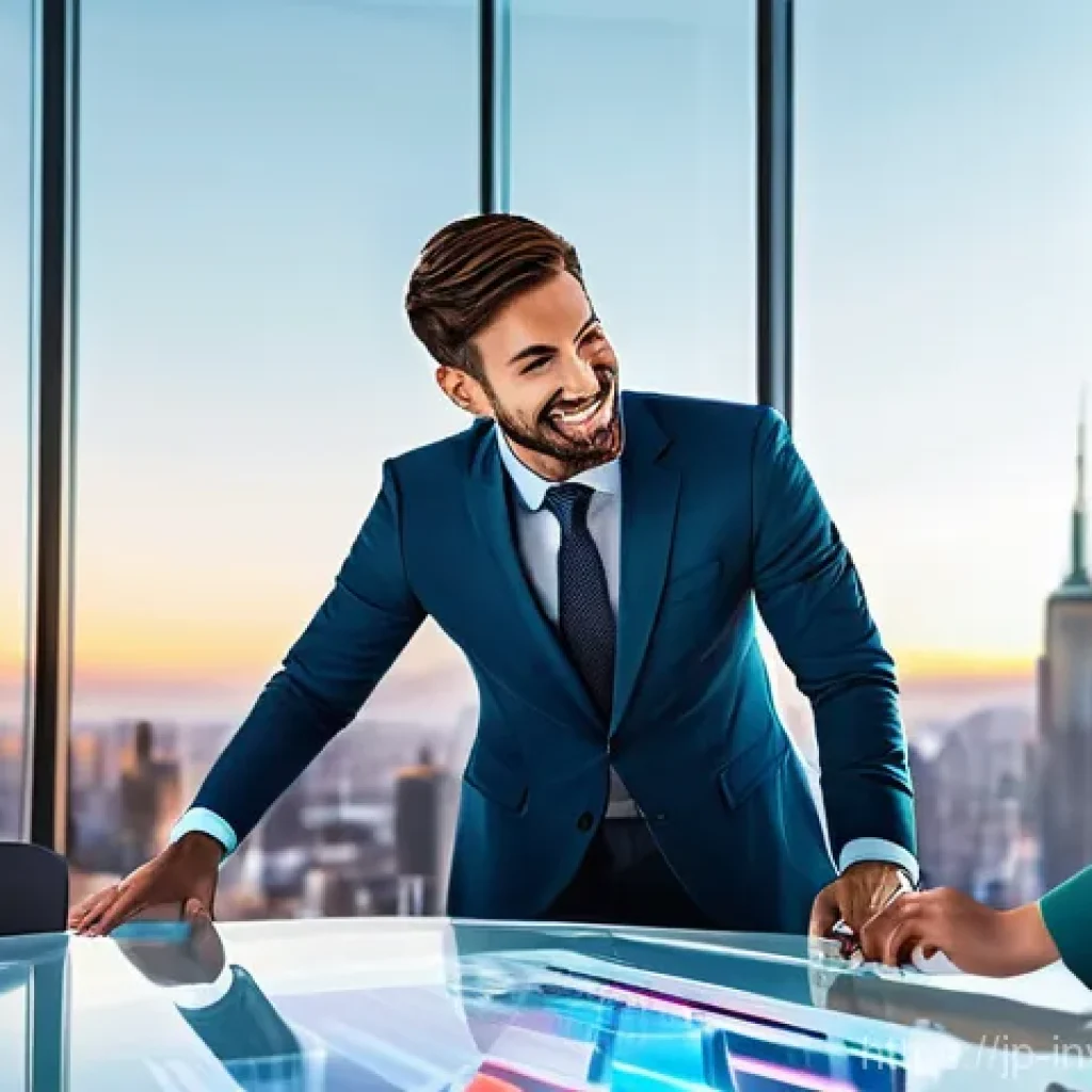 팩터 투자에서의 고위험 자산 관리 - **Prompt 1: Collaborative Financial Insights**
    A diverse team of four young professionals (two m...