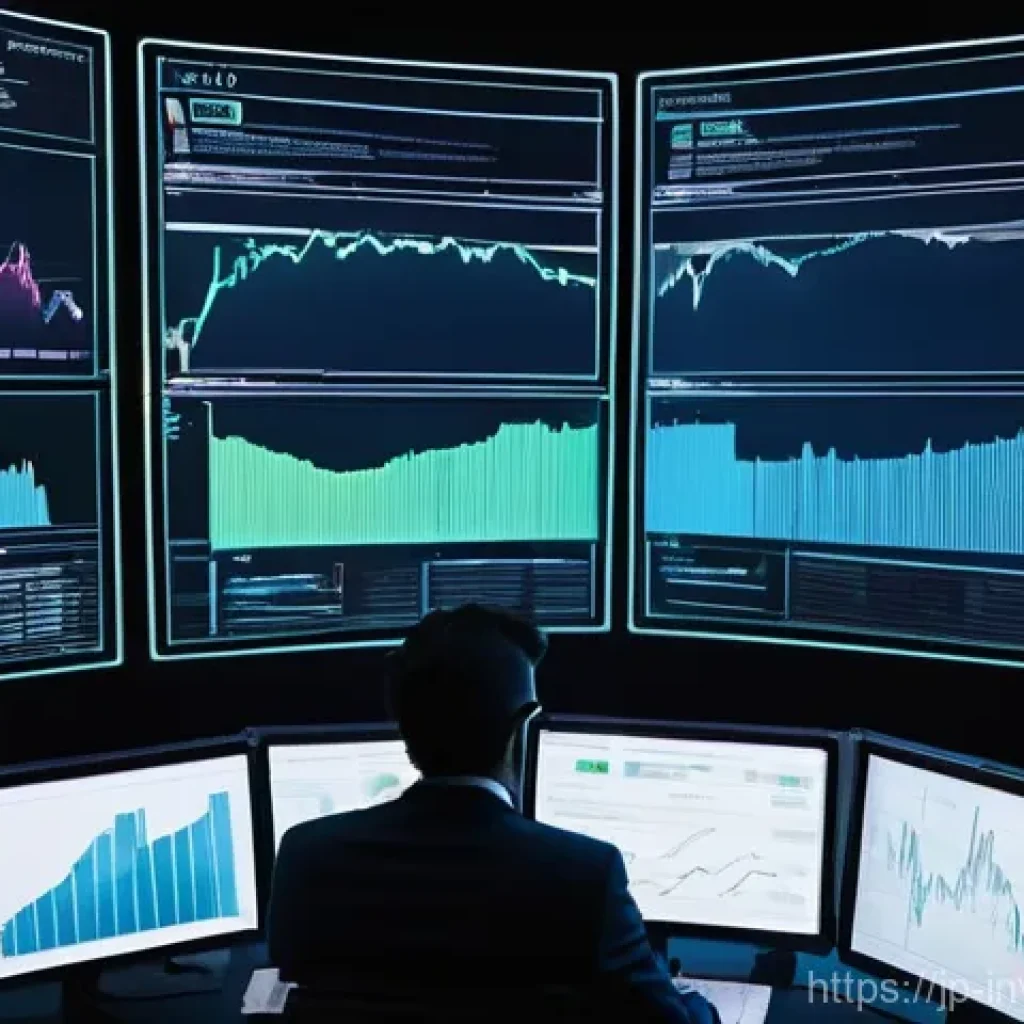 팩터 투자와 인공지능의 융합 - **Prompt:** A futuristic, bright digital control room bathed in soft, cool light. In the foreground,...