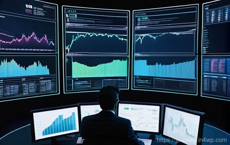 팩터 투자와 인공지능의 융합 - **Prompt:** A futuristic, bright digital control room bathed in soft, cool light. In the foreground,...